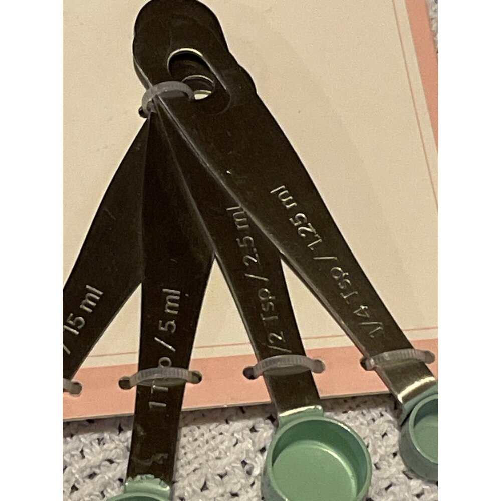 Master Class Measuring Spoons Set 4PC, Mint Green - Picture 2 of 3